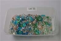 Glass Pebbles / Clear / Blue / Pink / Green