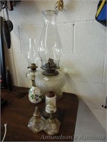 Oil Lamp, 2 Small Lamps