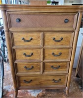 RATTAN STYLE CHEST OF DRAWERS