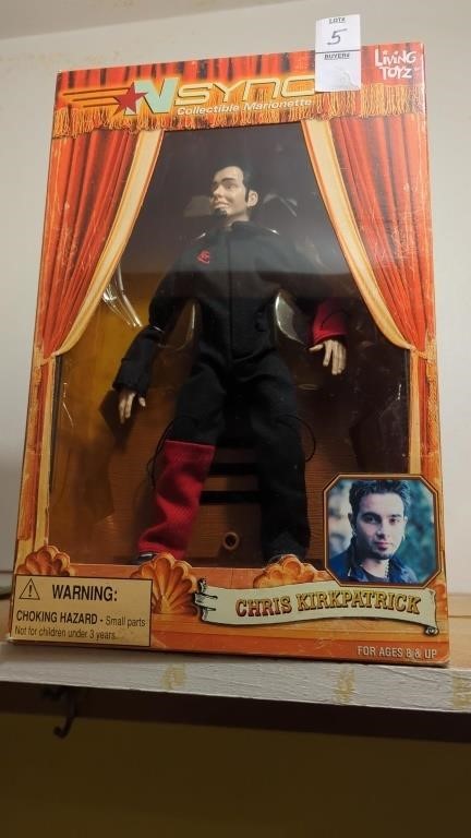 10" Chris Kirkpatrick collectible marionette NIB
