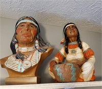 2 Indian Heads 1 With Basket