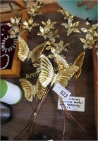 MID-CENTURY METAL BUTTERFLY DECORATIONS