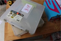 (2) 2 NEW ART ORGANIZER CASES 14X14X4: