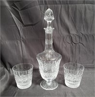 Crystal Saint Louis decanter and glasses