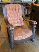 Lg. Antique Carved Rocker