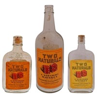 Collection of (3) Two Naturals Whiskey Bottles