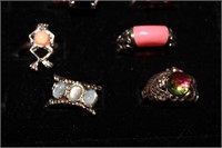 4 pc costume rings