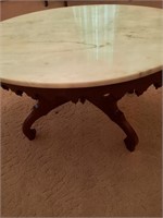 MARBLE TOP COFFEE TABLE