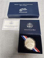 US Marine Corp 230th Anniversary Silver Dollar