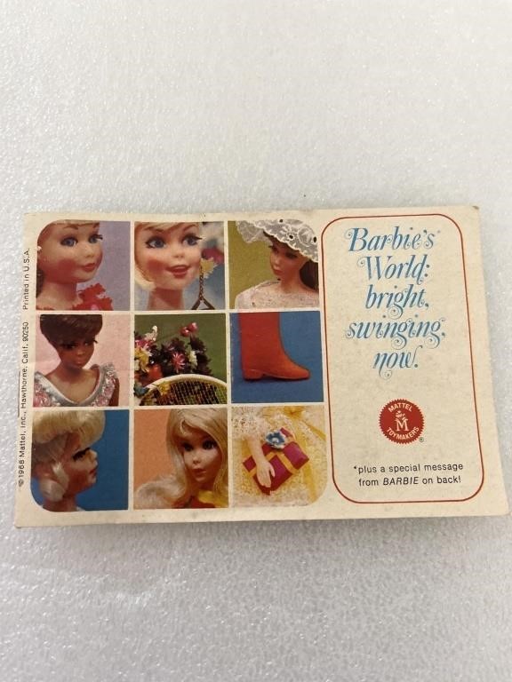 Vintage Barbie, mini doll catalog