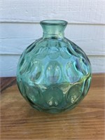 Vintage mid-century thumbprint style vase