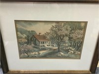 Contemporary Currier & Ives Lithograph