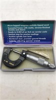Micrometer W/ Adjusting Spanner Wrench In Carry