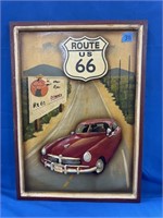 Rt 66 3d Wall Art