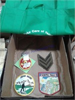 Badges, reuseable bag