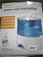 CRANE WARM MIST HUMIDIFIER RETAIL $50