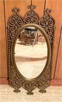 Mid Century Gold Mirror