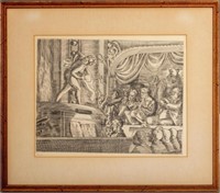 Reginald Marsh "People's Follies" Etching