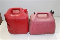 LOT OF 2 GAS CANS