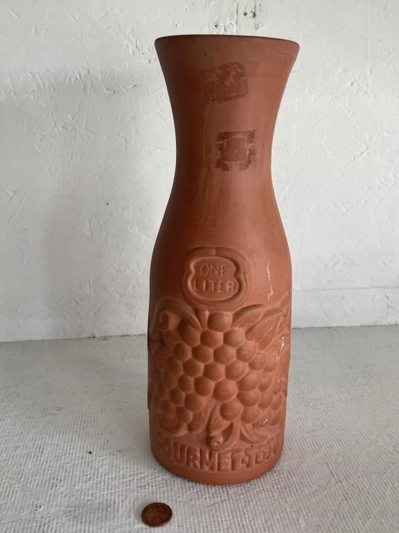 Terra Cotta Wine Carafe 11"