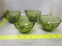 Four Piece Green Cups
