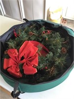 Christmas wreath and storage bag