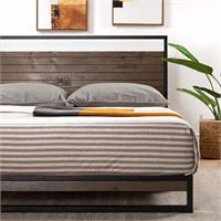 ZINUS Suzanne 37 In Metal Wood Platform Bed Frame
