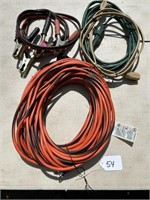 Flat of Ext. Cords & Jumper Cables