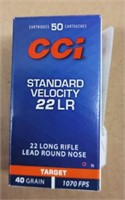 CCI STANDARD VELOCITY 22LR 50 ROUNDS