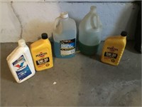 Motor Oil and Windshield Washer Fluid