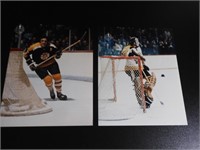 8x10" Esposito & Cheevers Hockey Photo's HHOF