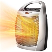 R2463  LHRIVER Compact Space Heater 1500W Silver