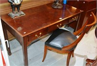 Modern mahogany 3 drawer writing table