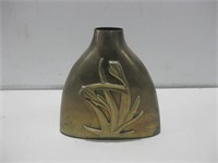 9" Brass Asian Vase