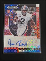 Joe Reed Red White Blue Prizm Auto numbered 67/99