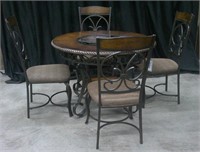 5 PIECE GLASS TOP DINETTE
