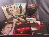(9) LPs : Johnny Cash , Bob Seger , Styx
