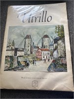 E2) vintage abrams art book Utrillo prints
