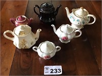 HALL, SADLER TEAPOTS