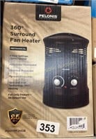 Pelonis 360° Surround Fan Heater