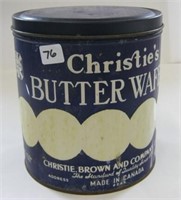 Old Christies Butter Wafer Tin,Toronto