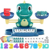 Dinosaur Math & Letter Game - 3-in-1 Learning Toy