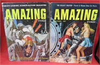 1956 Lot 2 Amazing Stories Digests Spaceman Covers