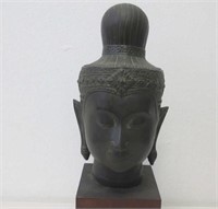 Antique bronze head of Buddha