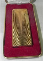 Mid Century Thin-Lite Gold Tone Lighter