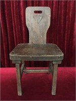 Antique Wood Chair - 17.5"w x 33"