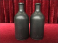 2 Vintage 0.5L MKM Stoneware Bottles