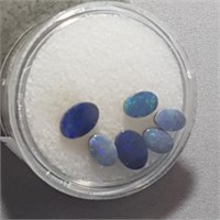 Genuine Opal Doublet Loose Gemstones (6 Lot)