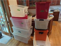 Lot Of Plastic Storage Containers