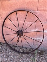 41” Antique Metal Wagon Wheel
